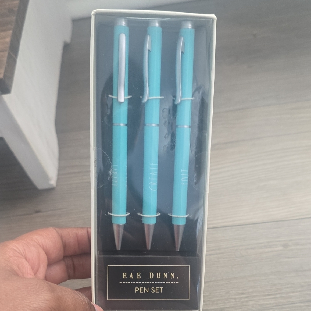 Rae Dunn Aqua Pen Trio